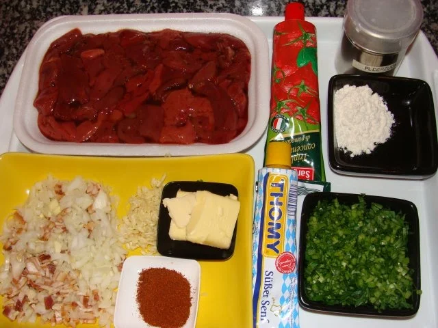 Geflügel : Hähnchenleberpfanne süßsauer. - Rezept - Bild Nr. 4