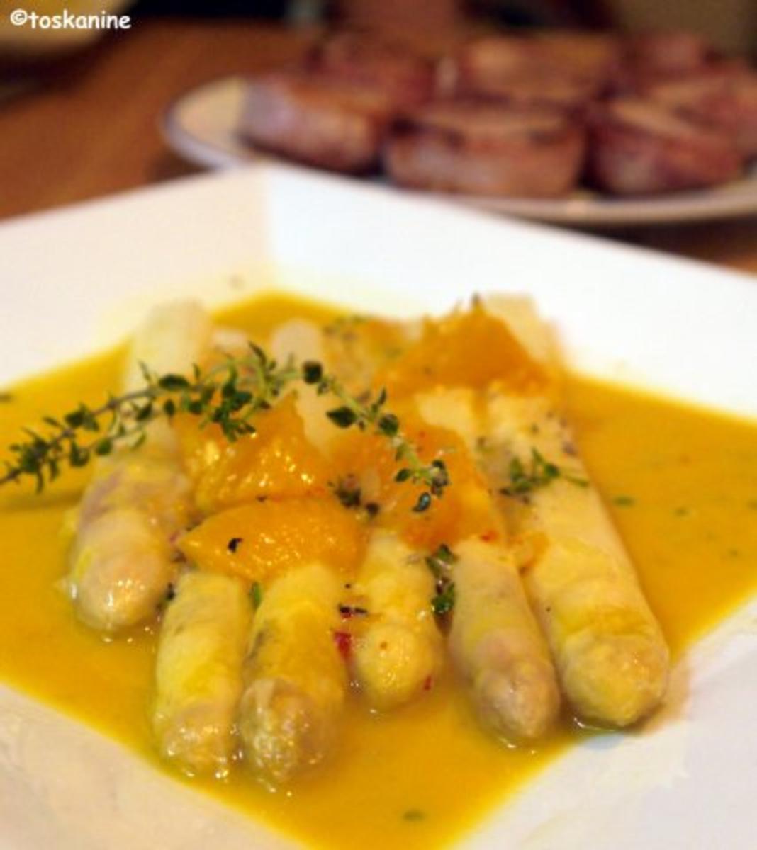 Ofenspargel mit Orangen-Senf-Sauce - Rezept - Bild Nr. 12