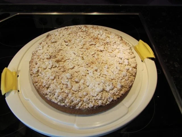 Mohnkuchen mit Pfirsichen - Rezept