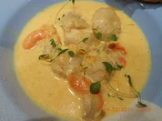 Vorspeise: Jacobsmuscheln in Safransoße - Rezept