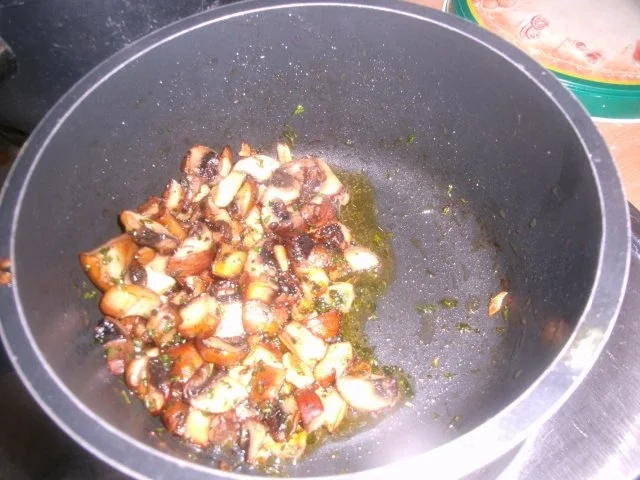 Rezept: Kasselerlachsbraten mit Champis und Spargel Bild Nr. 4 Kasselerlachsbraten mit Champis und Spargel - Rezept - Bild Nr. 4