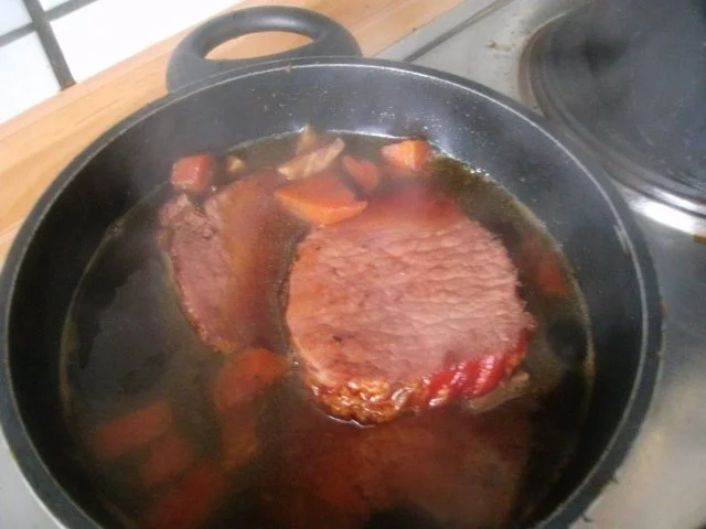 Rezept: Kasselerlachsbraten mit Champis und Spargel Bild Nr. 6 Kasselerlachsbraten mit Champis und Spargel - Rezept - Bild Nr. 6