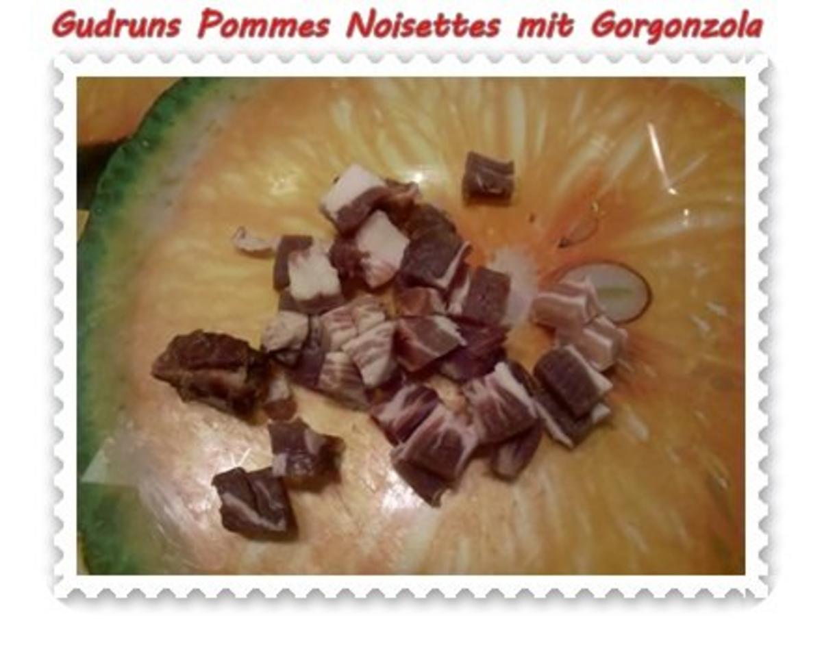 Kartoffeln: Pommes Noisettes mit Gorgonzola und Speck - Rezept - Bild Nr. 4