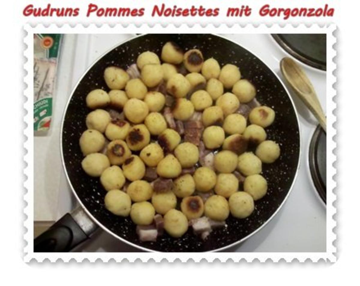 Kartoffeln: Pommes Noisettes mit Gorgonzola und Speck - Rezept - Bild Nr. 5