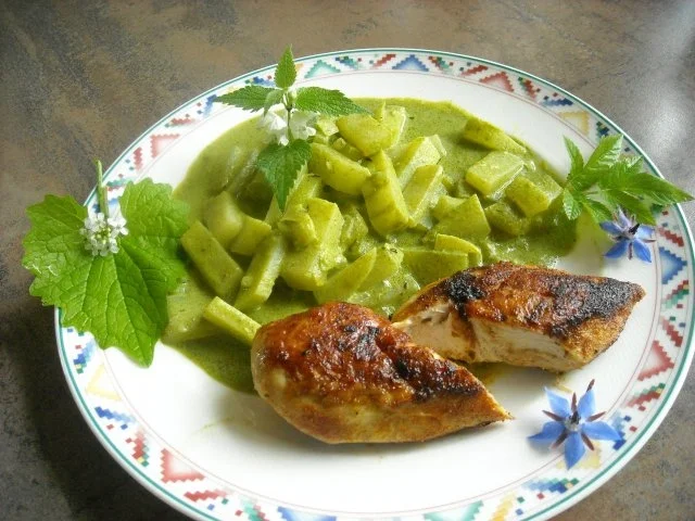 Hähnchenbrust mit wildem Kohlrabi - Rezept - Bild Nr. 2