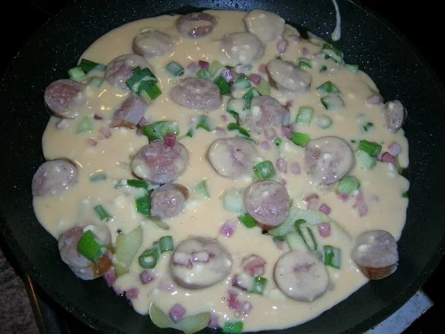 Bratwurst-Kartoffel-Pfannkuchen  - aus unserer Feierabendküche - - Rezept - Bild Nr. 6