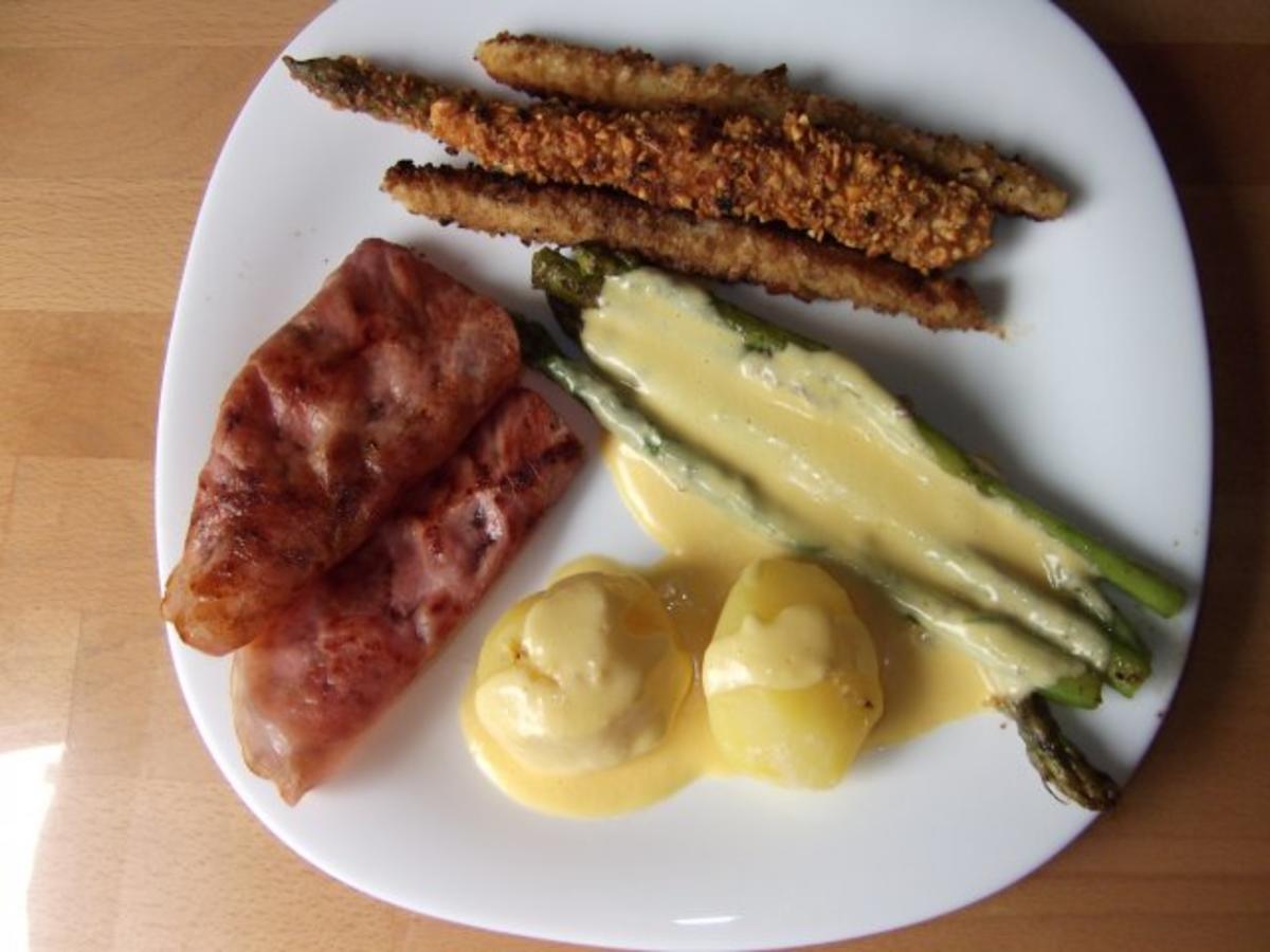 Weißer und Grüner Spargel Paniert auf Dieter´s Art - Rezept By ...