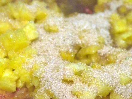 Parmesan-Hähnchen-Nuggets mit Ananas-Chutney - Rezept - Bild Nr. 6