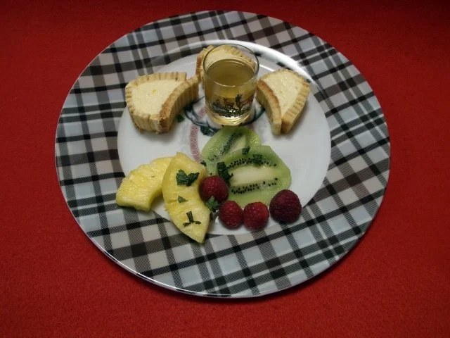 Mangomus im Baumkuchenmantel - Rezept