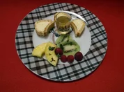 Mangomus im Baumkuchenmantel - Rezept