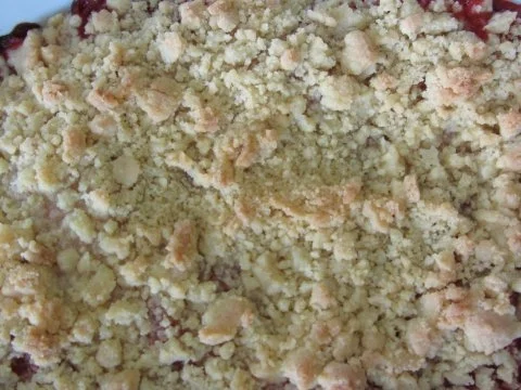 Rabarber-Erdbeer-Crumble - Rezept