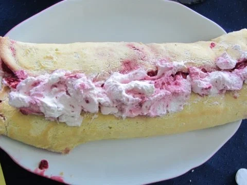 Himbeer-Sahne-Rolle - Rezept