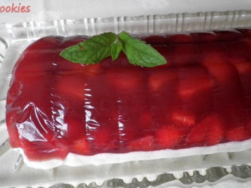 Fruchtige Rhabarber Erdbeer Terrine - einfach - von Cookies