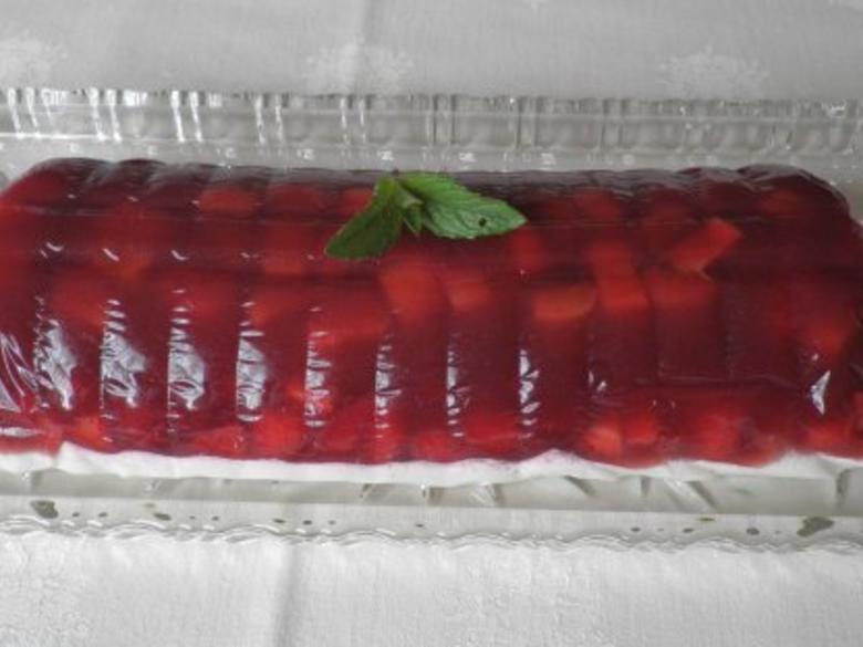 Fruchtige Rhabarber Erdbeer Terrine - einfach - von Cookies