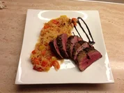 Knoblauch Balsamico mariniertes Lammnierstück - Rezept