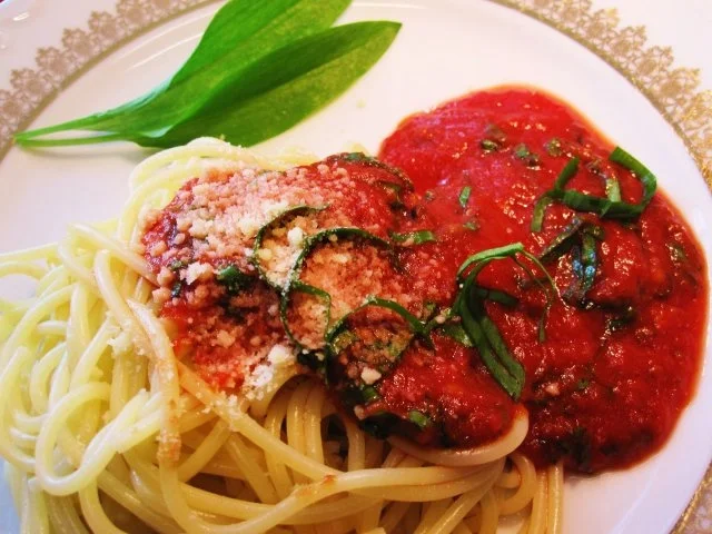 Bärlauch-Soße mit Spaghetti ... - Rezept - Bild Nr. 7