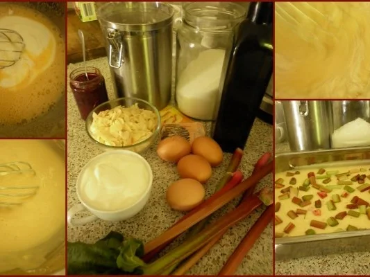 Rhabarber-Himbeer-Kuchen - Rezept - Bild Nr. 3