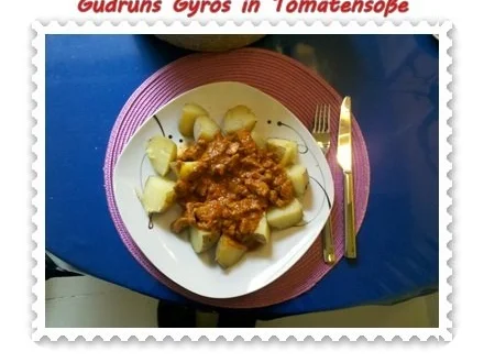 Rezept: Fleisch: Gyros in Tomatensoße Bild Nr. 6 Fleisch: Gyros in Tomatensoße - Rezept - Bild Nr. 6