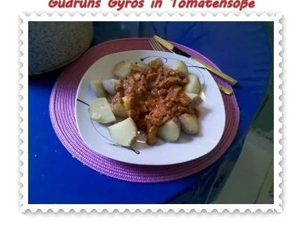 Rezept: Fleisch: Gyros in Tomatensoße Bild Nr. 7 Fleisch: Gyros in Tomatensoße - Rezept - Bild Nr. 7