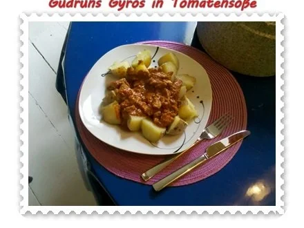 Rezept: Fleisch: Gyros in Tomatensoße Bild Nr. 8 Fleisch: Gyros in Tomatensoße - Rezept - Bild Nr. 8