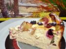 KUCHEN:  Käsekuchen mit Rhabarber u. Heidelbeer, . o.extra  Boden gebacken - Rezept