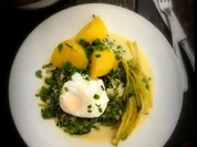 Rezept: Mangold mit pochiertem Ei Mangold mit pochiertem Ei - Rezept