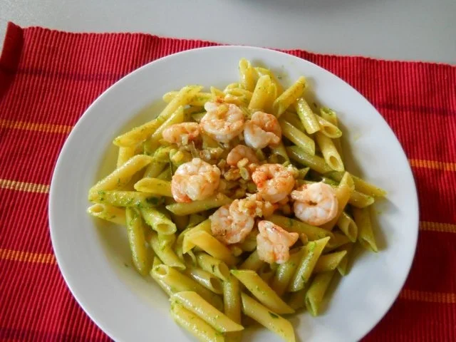 Rezept: Bärlauchpesto mit Penne Bild Nr. 9 Bärlauchpesto mit Penne - Rezept - Bild Nr. 9