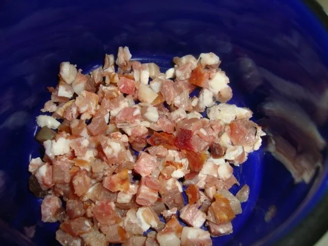 Petersilienwurzelsuppe mit crossem Speck und "Petersilienwurzelstroh" Topping - Rezept - Bild Nr. 8