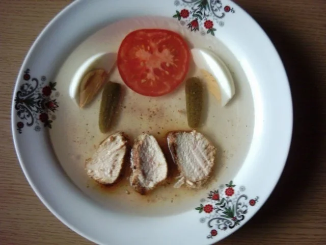 Rezept: Hähnchen in Aspik Hähnchen in Aspik - Rezept