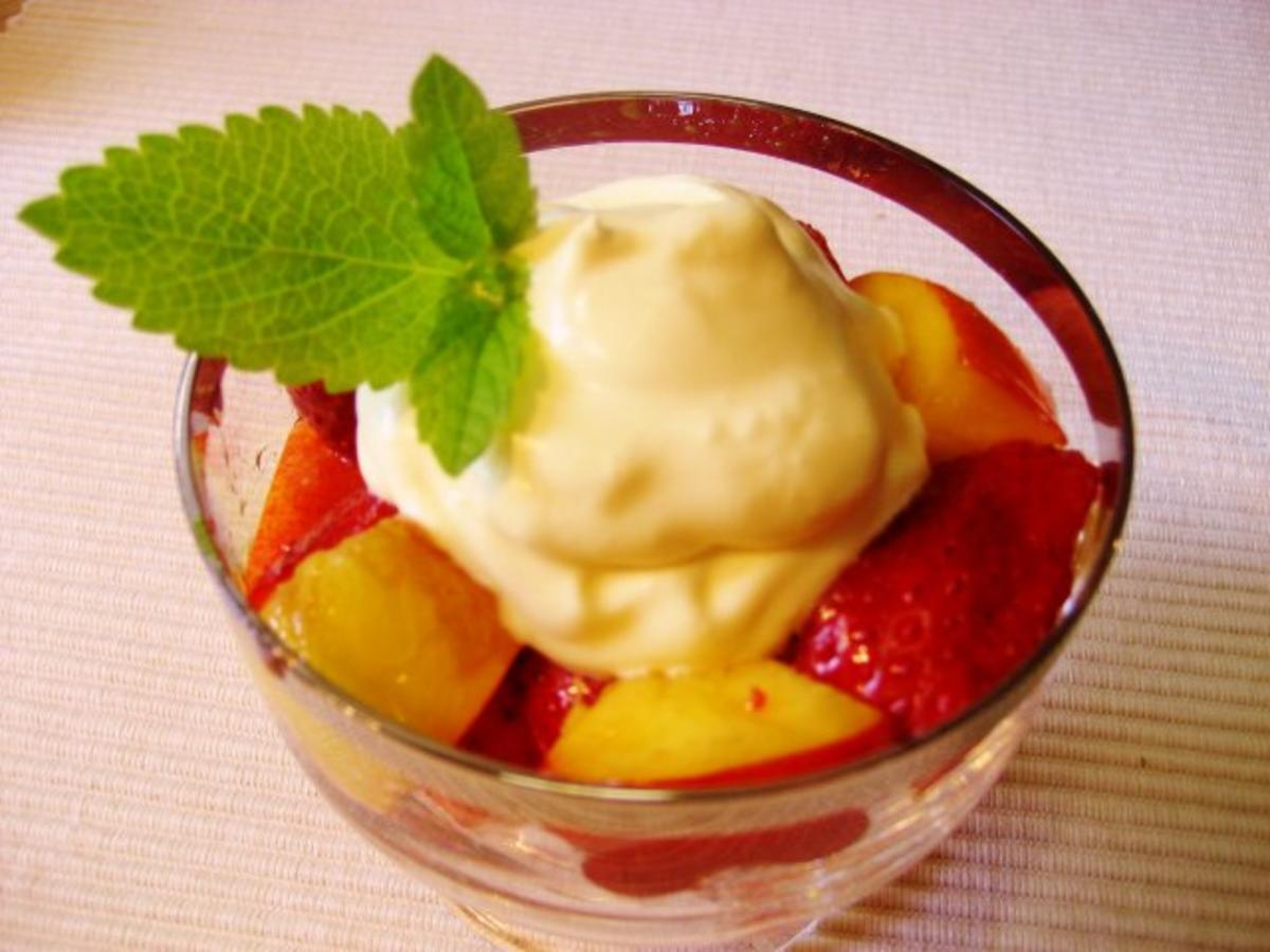 Frische Früchte mit Vanille-Creme - Rezept - Bild Nr. 3