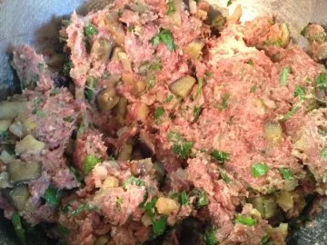 Aubergine-Hackfleisch Kuchen - Rezept - Bild Nr. 10