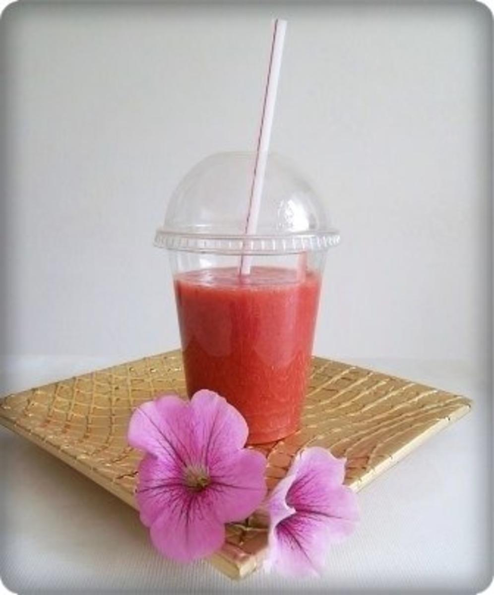 Birne-Banane-Erdbeeren Smoothie - Rezept - Bild Nr. 10