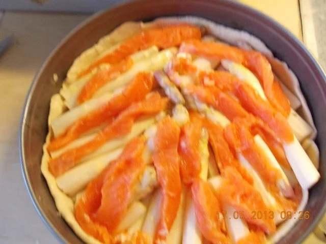 Rezept: Spargel-Lachstarte Bild Nr. 5 Spargel-Lachstarte - Rezept - Bild Nr. 5