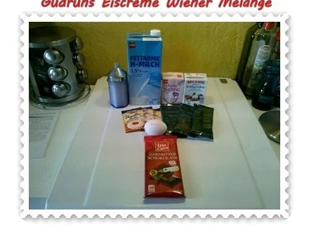 Rezept: Eis: Eiscreme Wiener Melange mit Schoko Bild Nr. 2 Eis: Eiscreme Wiener Melange mit Schoko - Rezept - Bild Nr. 2