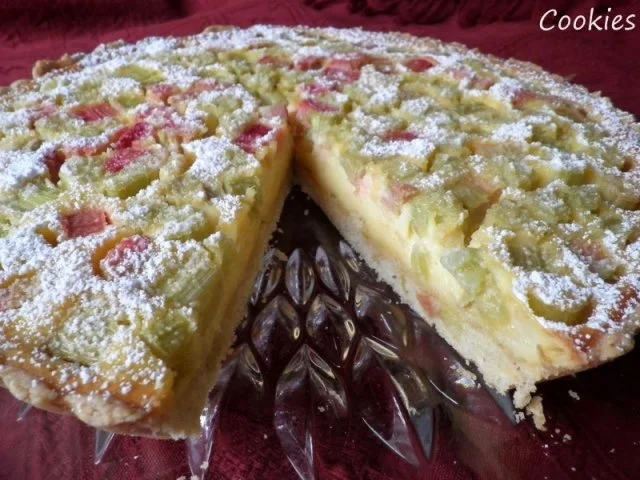 Rhabarbertarte mit Schmandguss - Rezept - Bild Nr. 3