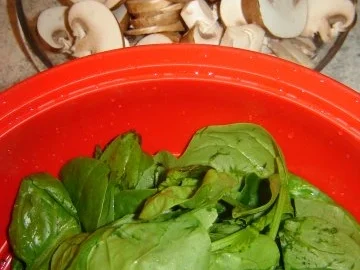 Spinat-Champignon Soße - Rezept - Bild Nr. 3