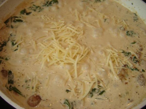 Spinat Champignon Soße - einfach - von hati