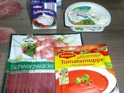 Rezept: Schnitzelröllchen a la Karin, mediterran. Schnitzelröllchen a la Karin, mediterran. - Rezept