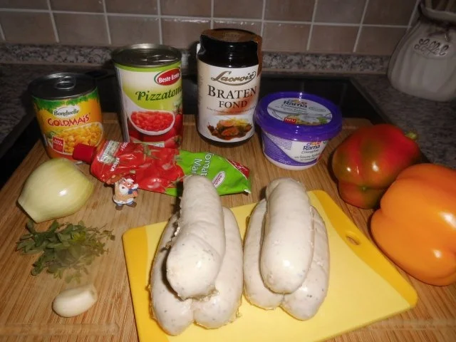 Rezept: Weißwurstgulasch>> Bild Nr. 2 Weißwurstgulasch>> - Rezept - Bild Nr. 2