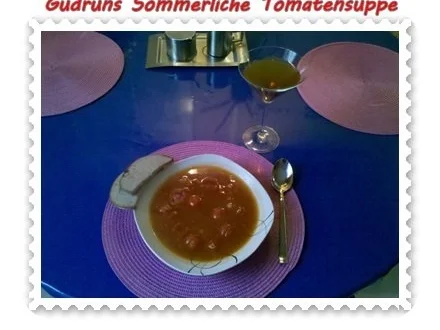 Suppe: Sommerliche Tomatensuppe - Rezept - Bild Nr. 6
