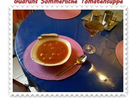 Suppe: Sommerliche Tomatensuppe - Rezept - Bild Nr. 7