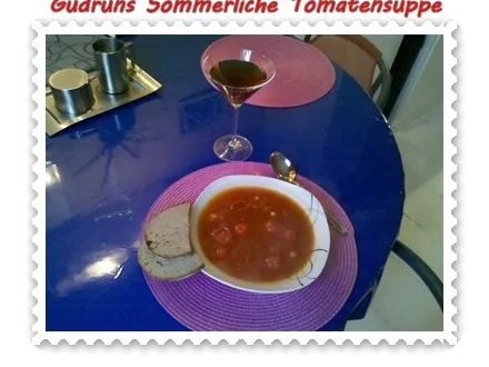 Suppe: Sommerliche Tomatensuppe - Rezept - Bild Nr. 8