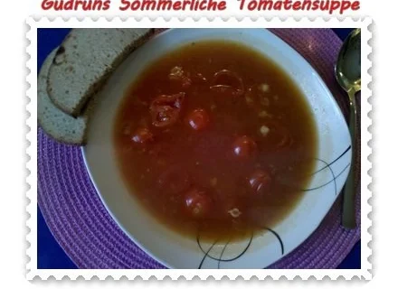 Suppe: Sommerliche Tomatensuppe - Rezept - Bild Nr. 9