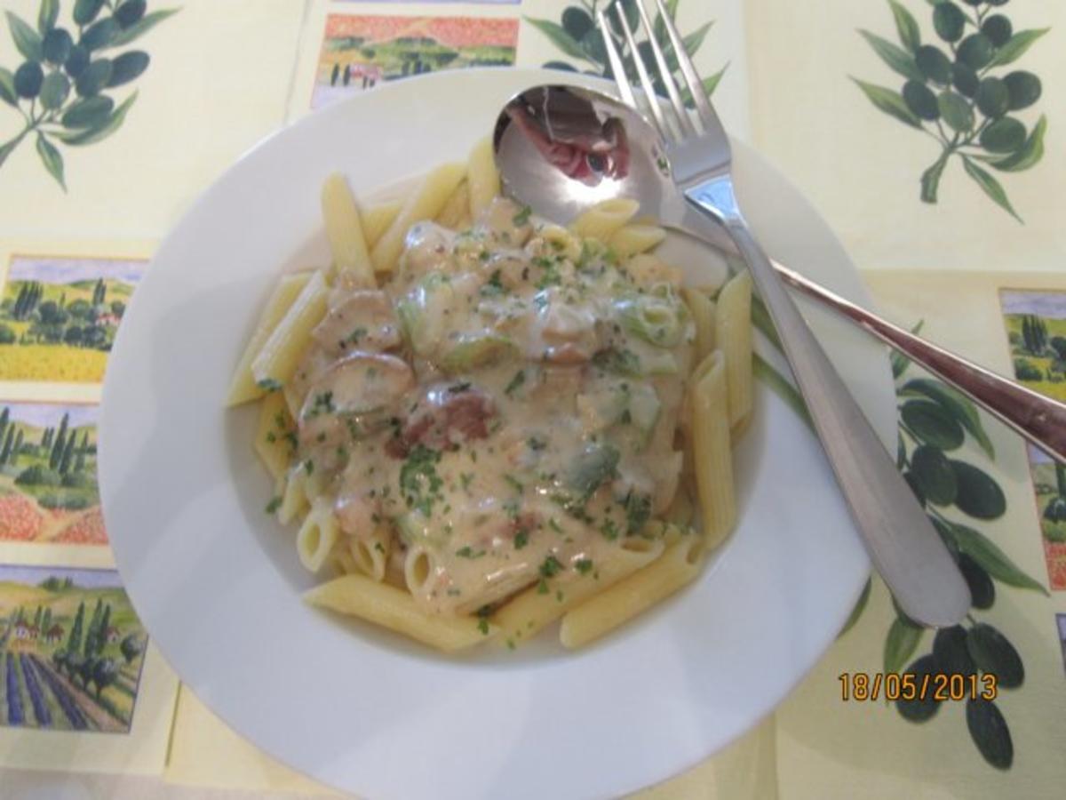 Penne mit Blauschimmel-Steinpilzsoße - Rezept Eingereicht von Sheeva1960