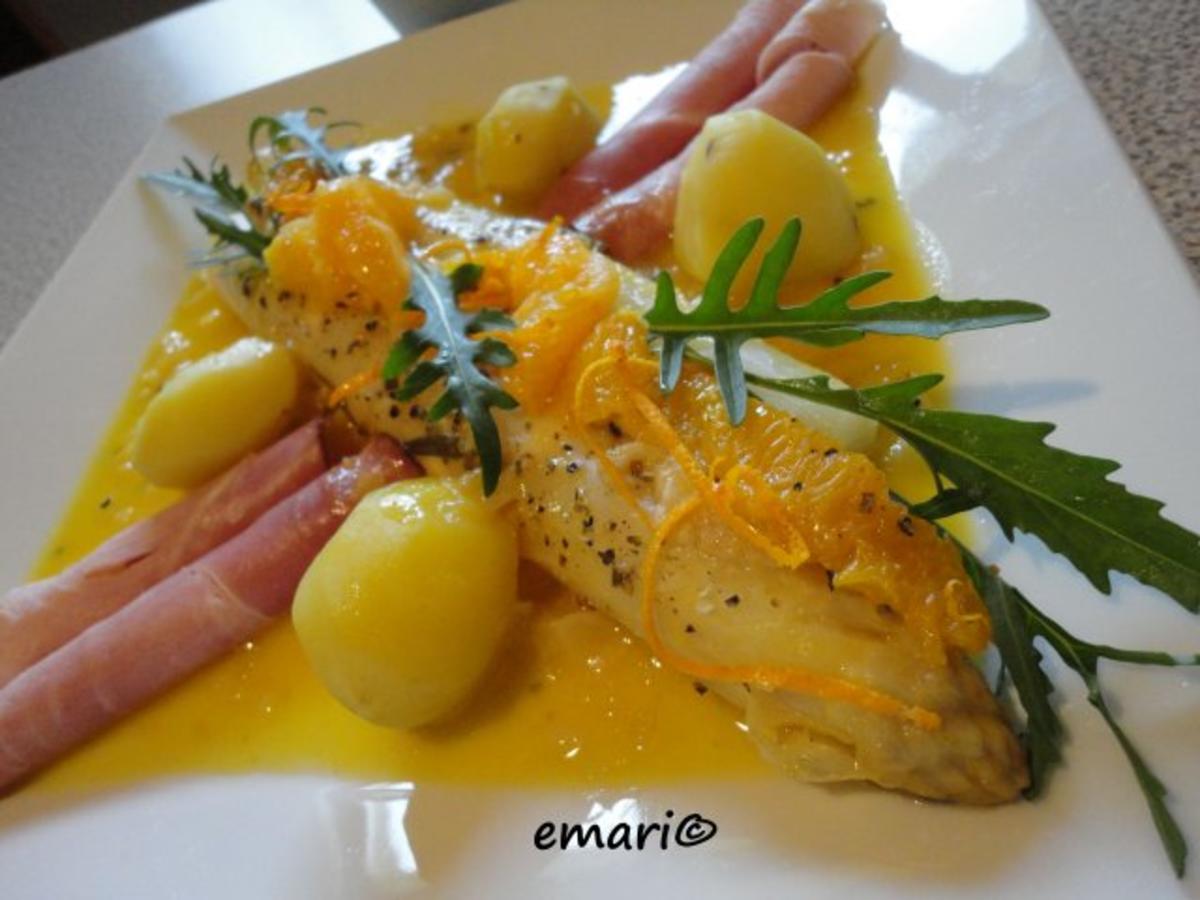 Bilder für fruchtiger Orangen Spargel - Rezept