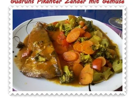 Fisch: Pikanter Zander mit Gemüse - Rezept