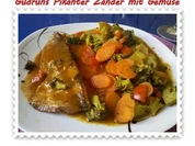 Fisch: Pikanter Zander mit Gemüse - Rezept