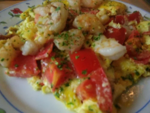 Rührei mit Garnelen und Tomaten - Rezept - Bild Nr. 10