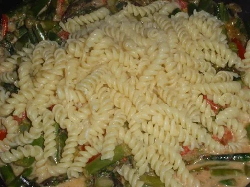 Grüner Spargel - Nudelpfanne - Rezept - Bild Nr. 9