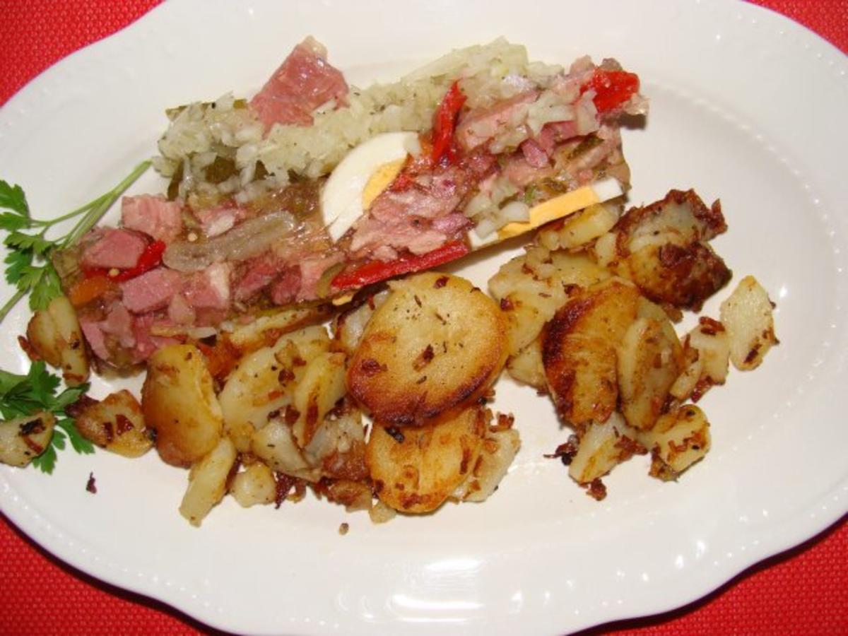 Fleisch : Premium Sülze aus der gepökelten Schweinehaxe - Rezept ...